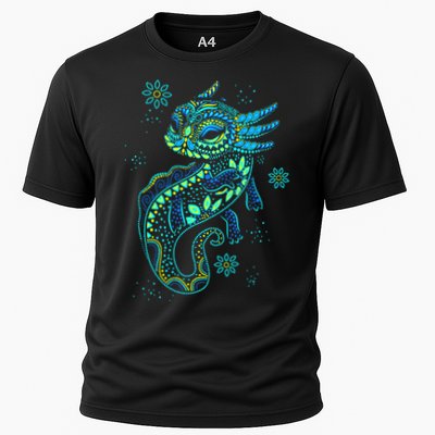 Axolotl Aztec Mexican Salamander Mexico  Cooling Performance Crew T-Shirt