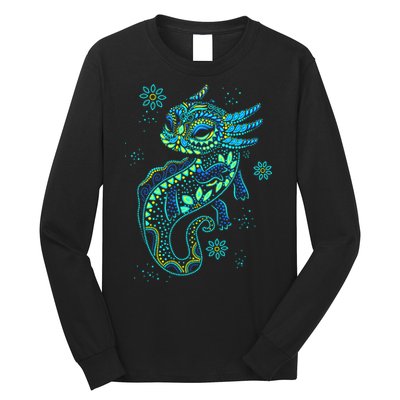 Axolotl Aztec Mexican Salamander Mexico  Long Sleeve Shirt