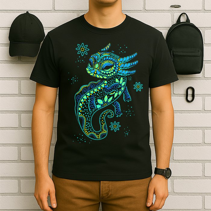 Axolotl Aztec Mexican Salamander Mexico  T-Shirt