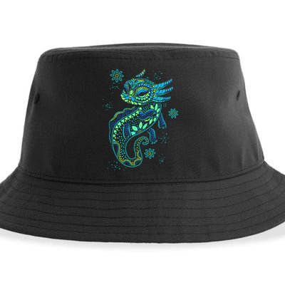 Axolotl Aztec Mexican Salamander Mexico  Sustainable Bucket Hat