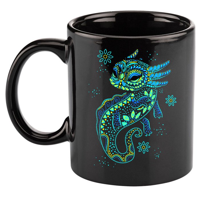 Axolotl Aztec Mexican Salamander Mexico  11oz C Handle Ceramic Mug