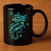 Axolotl Aztec Mexican Salamander Mexico  11oz C Handle Ceramic Mug