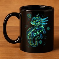 Axolotl Aztec Mexican Salamander Mexico  11oz C Handle Ceramic Mug