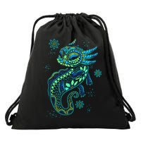 Axolotl Aztec Mexican Salamander Mexico  Drawstring Bag