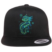 Axolotl Aztec Mexican Salamander Mexico  Flat Bill Trucker Hat