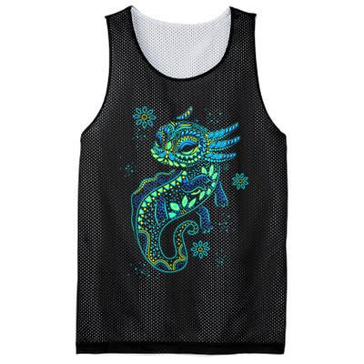 Axolotl Aztec Mexican Salamander Mexico  Mesh Reversible Basketball Jersey Tank
