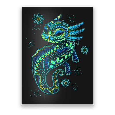 Axolotl Aztec Mexican Salamander Mexico  Poster