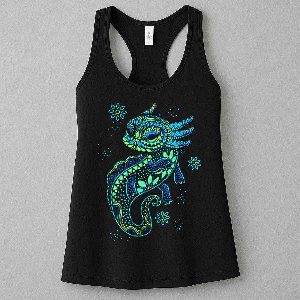 Axolotl Aztec Mexican Salamander Mexico  Womens Tank Top