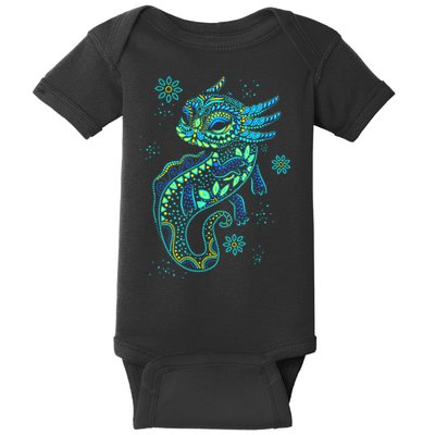 Axolotl Aztec Mexican Salamander Mexico  Baby Bodysuit