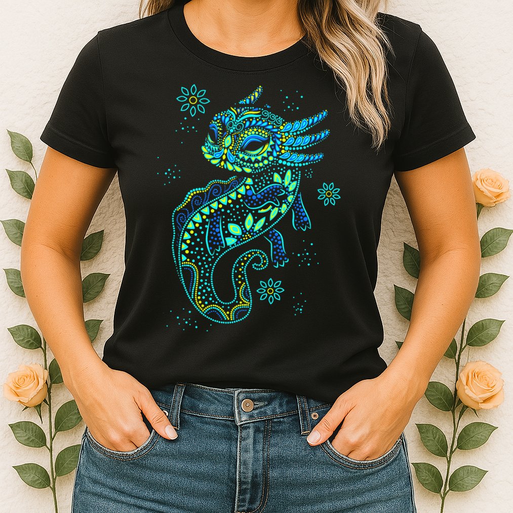 Axolotl Aztec Mexican Salamander Mexico  Womens T-Shirt