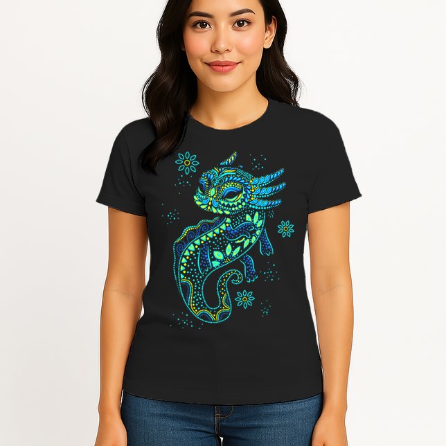 Axolotl Aztec Mexican Salamander Mexico  Womens T-Shirt