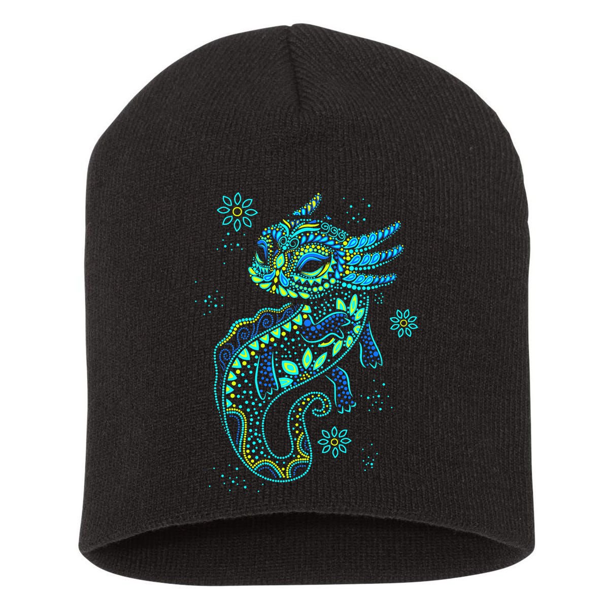 Axolotl Aztec Mexican Salamander Mexico  Short Acrylic Beanie