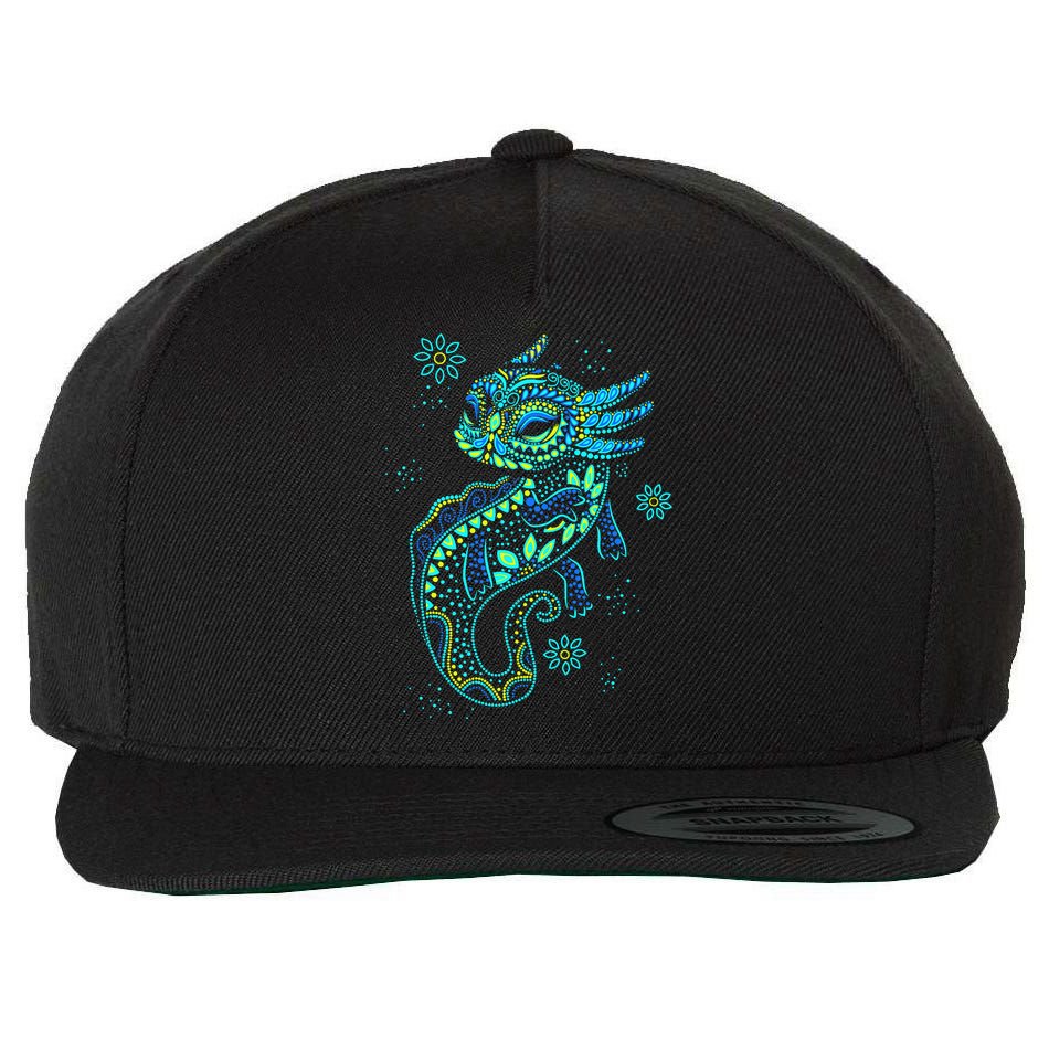 Axolotl Aztec Mexican Salamander Mexico  Wool Snapback Cap