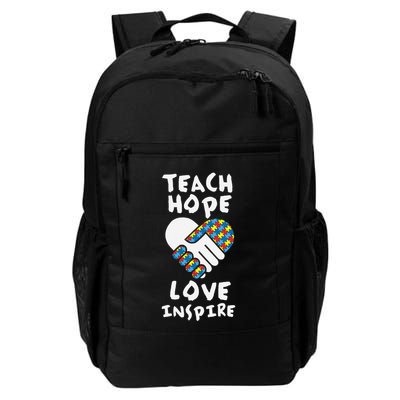 Autistic Awareness Month Teacher Teach Hope Love Autism Day Backpack