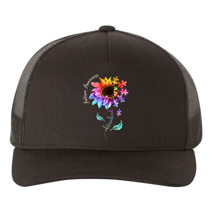 Autism Awareness Mom Choose Kind Autism Gift Yupoong Adult 5-Panel Trucker Hat