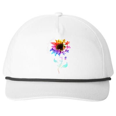 Autism Awareness Mom Choose Kind Autism Gift Snapback Five-Panel Rope Hat