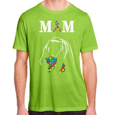 Autism Awareness Mom Proud Autistic Son Daughter Mama Bear Cool Gift Adult ChromaSoft Performance T-Shirt