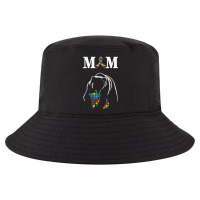 Autism Awareness Mom Proud Autistic Son Daughter Mama Bear Cool Gift Cool Comfort Performance Bucket Hat