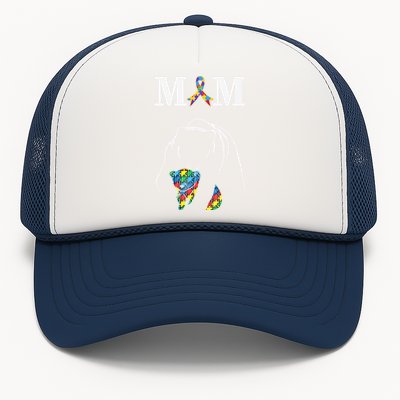 Autism Awareness Mom Proud Autistic Son Daughter Mama Bear Cool Gift Trucker Hat