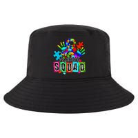 Autism Awareness Month Ribbon Support Squad Cool Comfort Performance Bucket Hat