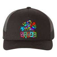 Autism Awareness Month Ribbon Support Squad Yupoong Adult 5-Panel Trucker Hat