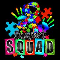 Autism Awareness Month Ribbon Support Squad Cooling Performance Crew T-Shirt