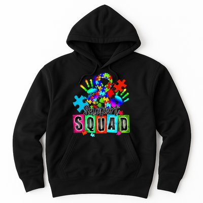 Autism Awareness Month Ribbon Support Squad Hoodie