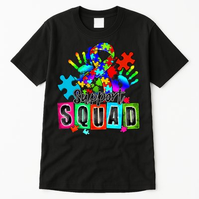 Autism Awareness Month Ribbon Support Squad Tall T-Shirt