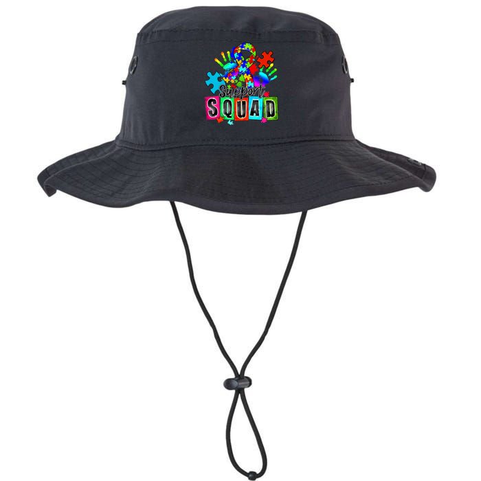 Autism Awareness Month Ribbon Support Squad Legacy Cool Fit Booney Bucket Hat