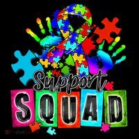 Autism Awareness Month Ribbon Support Squad Premium T-Shirt