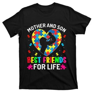 Autism Awareness Mother And Son ASD Autism Warriors Mama T-Shirt