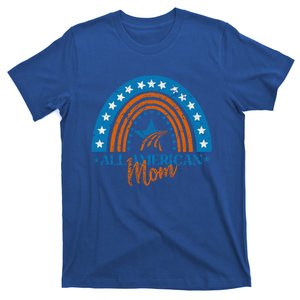 All American Mom Rainbow America Flag Patriotic 4th Of July Gift T-Shirt