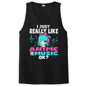 Anime And Music Kawaii Chibi Graphic Teen Anime Girl PosiCharge Competitor Tank