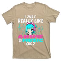 Anime And Music Kawaii Chibi Graphic Teen Anime Girl T-Shirt