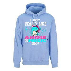 Anime And Music Kawaii Chibi Graphic Teen Anime Girl Unisex Surf Hoodie