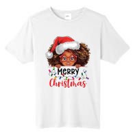 African American Merry Christmas African Black Women Girl Tall Fusion ChromaSoft Performance T-Shirt