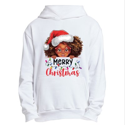 African American Merry Christmas African Black Women Girl Urban Pullover Hoodie