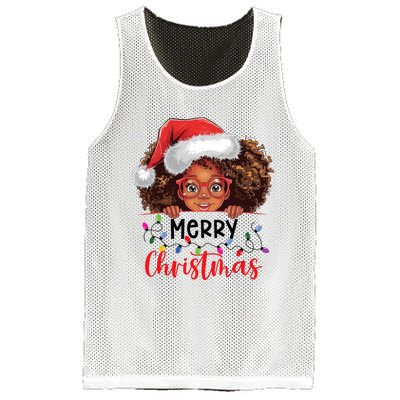 African American Merry Christmas African Black Women Girl Mesh Reversible Basketball Jersey Tank