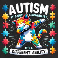 Autism Awareness Month Autism Cat Dabbing Support Autism Gift Cool Comfort Performance Bucket Hat