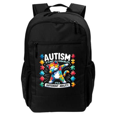 Autism Awareness Month Autism Cat Dabbing Support Autism Gift Backpack