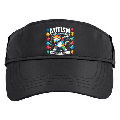 Autism Awareness Month Autism Cat Dabbing Support Autism Gift Adult Drive Performance Visor