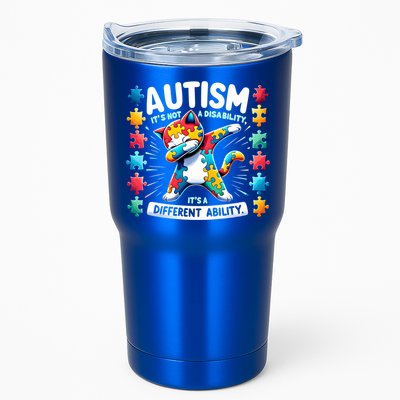 Autism Awareness Month Autism Cat Dabbing Support Autism Gift Tumbler