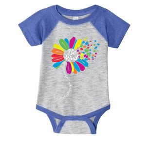 Autism Awareness Month Be Kind Sunflower Great Gift Infant Baby Jersey Bodysuit