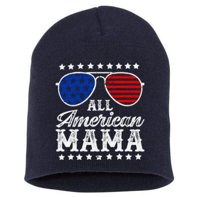 All American Mama 4th Of July Mothers Day Sunglasses Family Short Acrylic Beanie