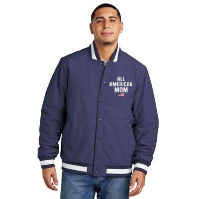 All American Mom USA Flag Insulated Varsity Jacket