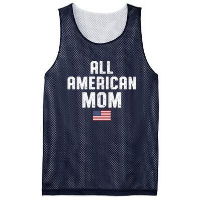 All American Mom USA Flag Mesh Reversible Basketball Jersey Tank