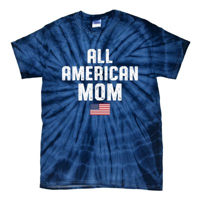 All American Mom USA Flag Tie-Dye T-Shirt