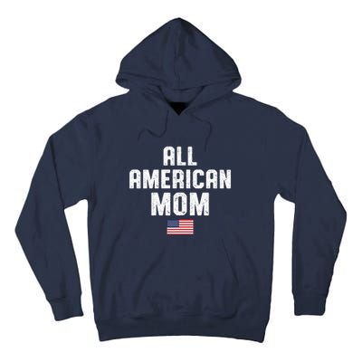 All American Mom USA Flag Tall Hoodie