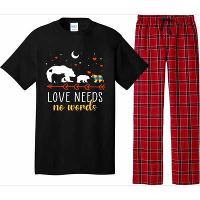 Autism Awareness Month Day Mama Bear Autism Support Love Mom Great Gift Pajama Set