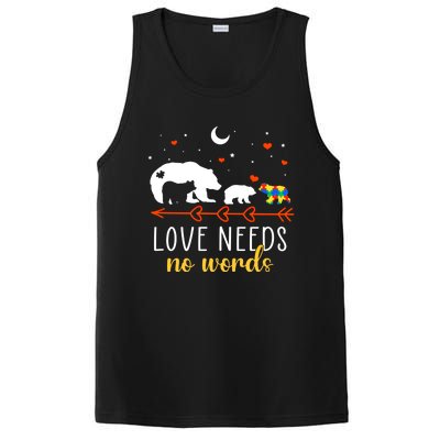 Autism Awareness Month Day Mama Bear Autism Support Love Mom Great Gift PosiCharge Competitor Tank